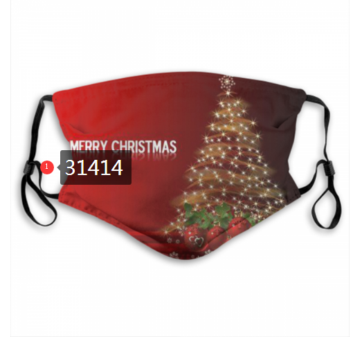 2020 Merry Christmas Dust mask with filter 9->mlb dust mask->Sports Accessory